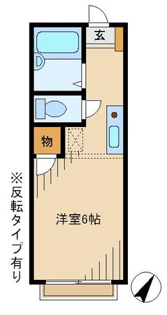 リバーサイド日野の物件間取画像